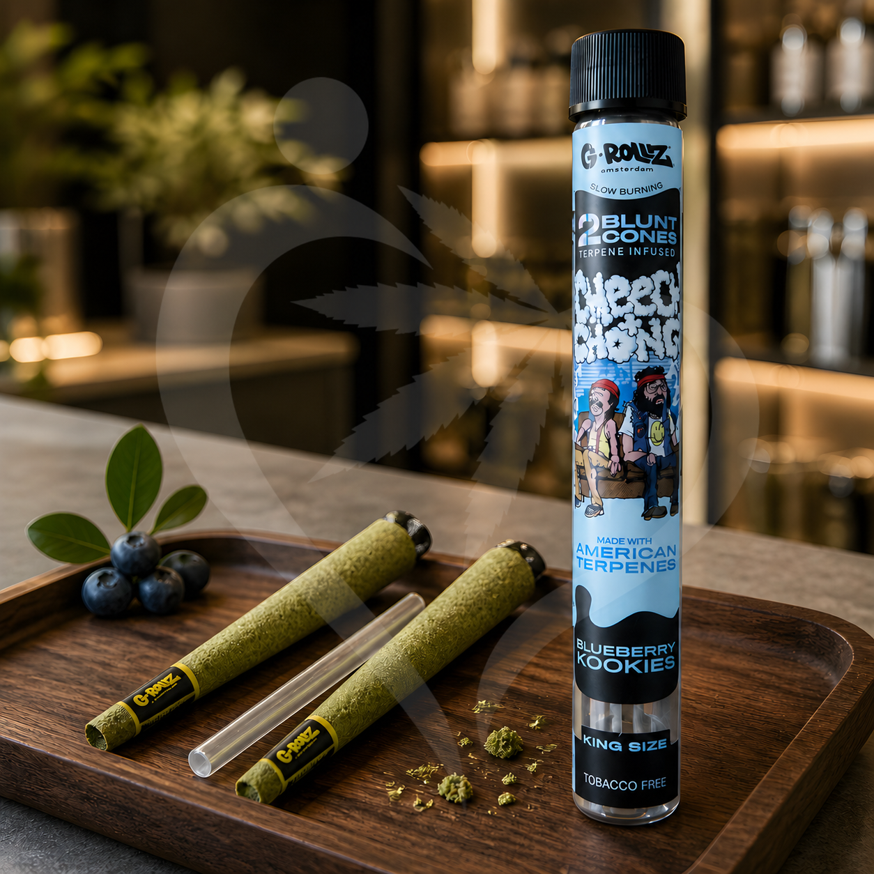 G-Rollz | Cheech & Chong CBD Cones | Blueberry Kookies - Natures No.1